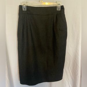 Harve Benard ltd. Benard Holtzman 100% wool charcoal gray skirt size 8